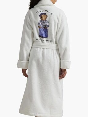 NWT Ralph Lauren Polo Bear Robe S/M 🧸 Luxury Plush Bathrobe